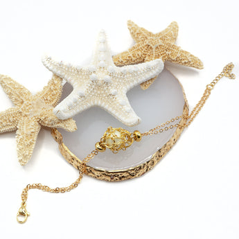 Crab Trap Caged Bead Bracelet Blank