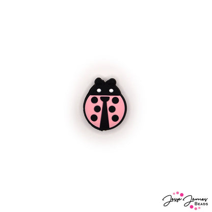 Lovely Ladybug Silicone Focal Bead