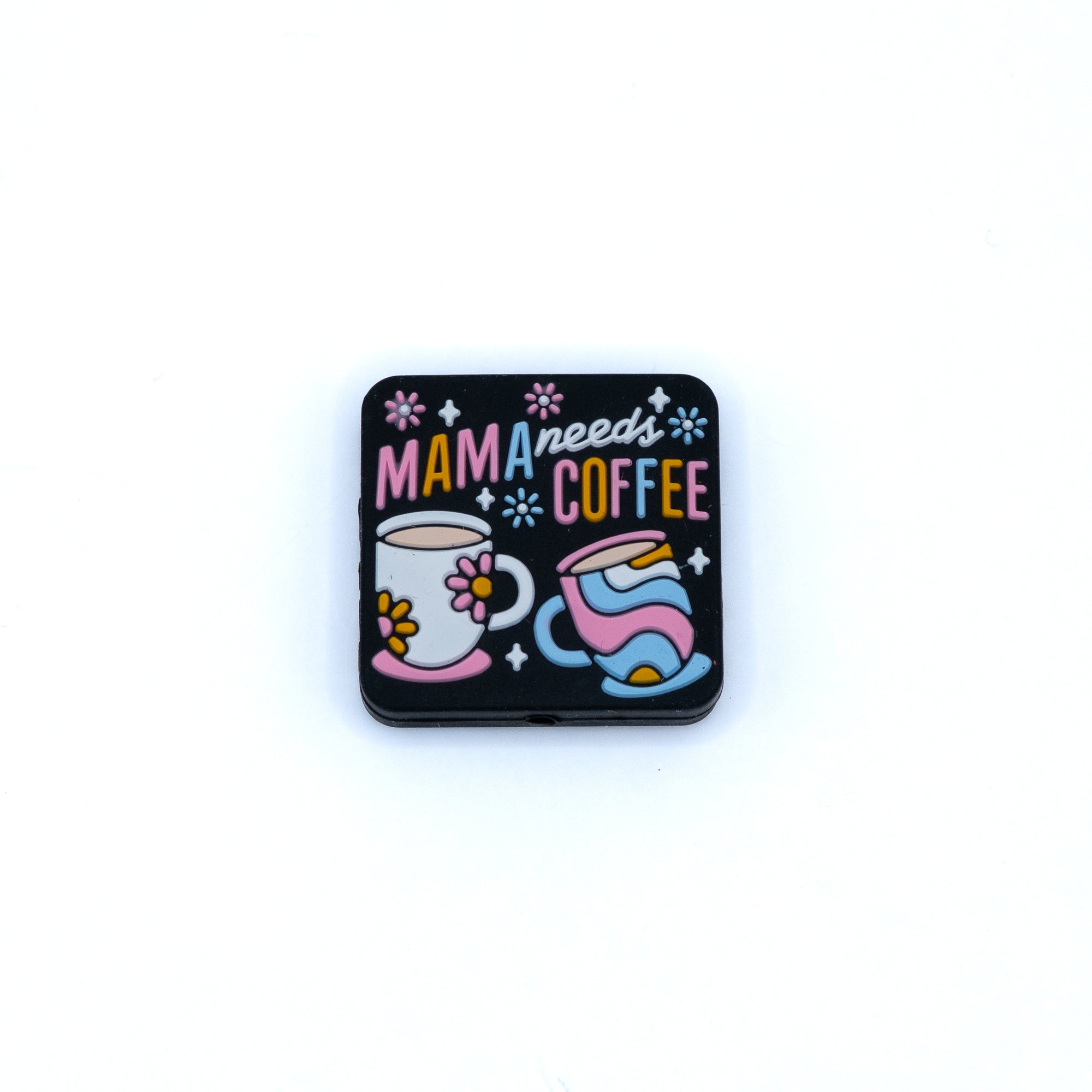 Mama Needs Coffee Silicone Focal Bead