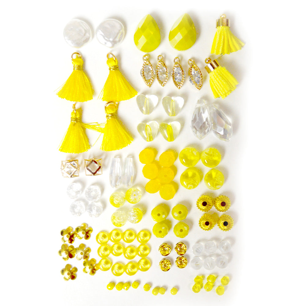 Lemon Yellow Sun Bead Mix from Jesse James Beads