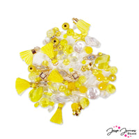 Lemon Yellow Sun Bead Mix from Jesse James Beads
