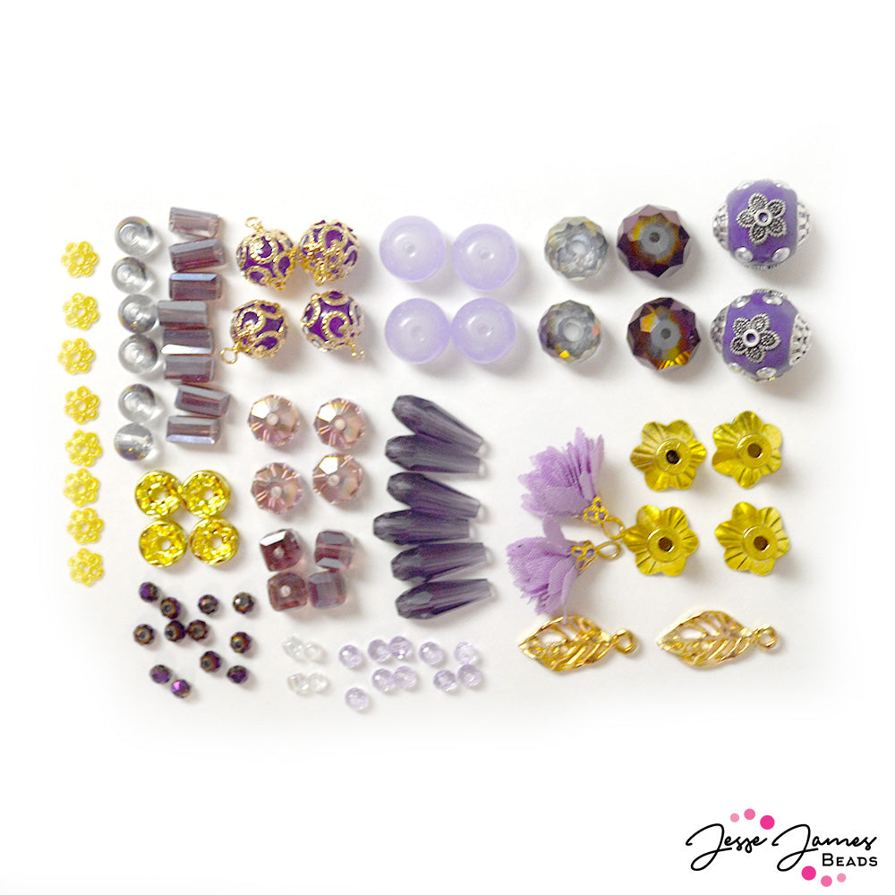 Mini Bead Mix in Vibrant Iris