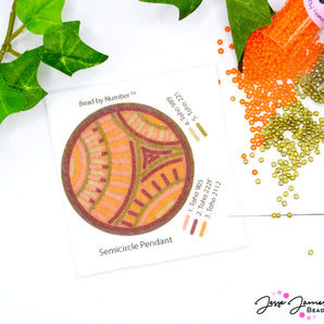 Semicircle Pendant Bead By Number