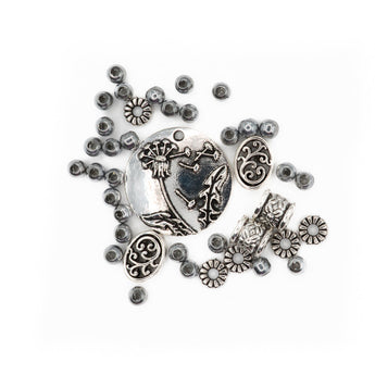 Metal Bead Mix in Dandelions