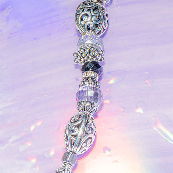 Metal & Glass Bead Strand in Met By Moonlight