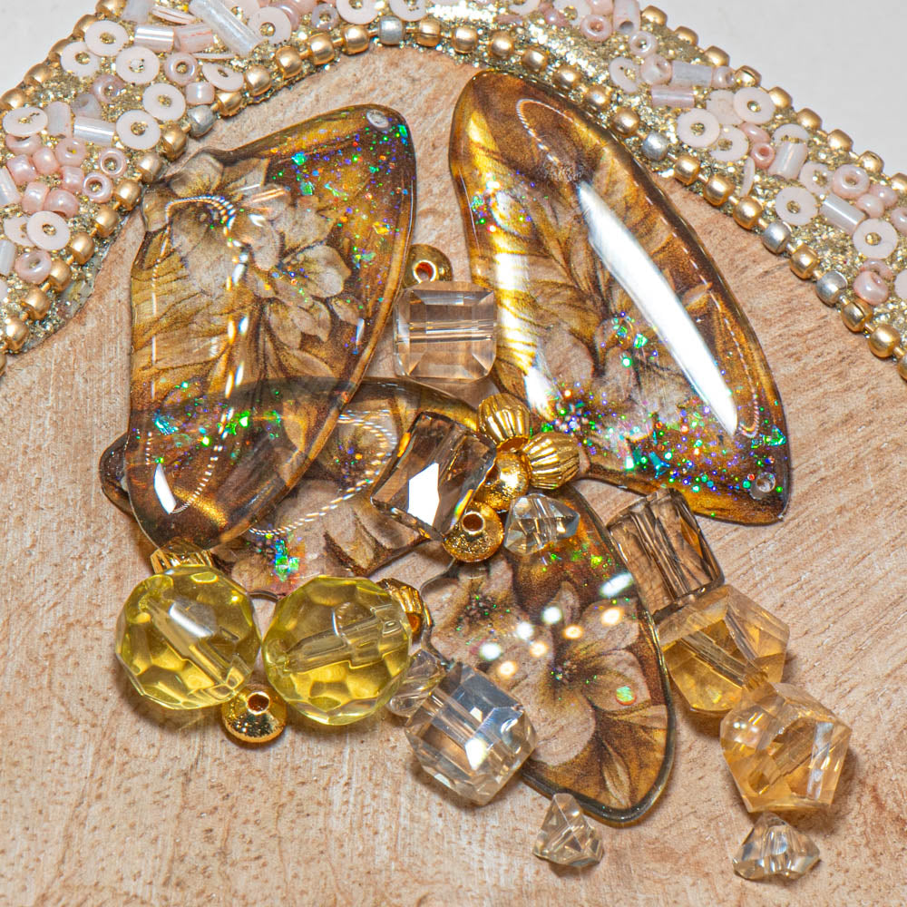 Mini Bead Mix in Marvelous Marigold