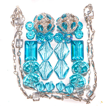 Mini Boho Bead Mix in Pool Day ft. Austrian Crystal
