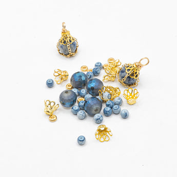 Mini Glass Bead Mix in Oceans Away