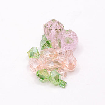 Mini Glass Bead Mix in Strawberry Fields