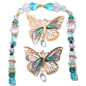 Mini Bead Mix in Royal Rainbow Butterfly