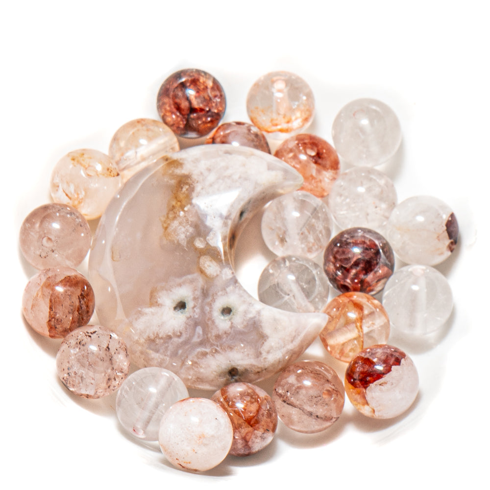 Mini Moon Stone Bead Mix
