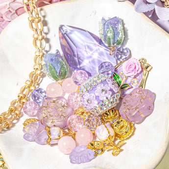 Bead Mix & Chain Bundle in Lush Lavender Garden