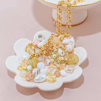 Bead Mix & Chain Bundle in Sun & Surf