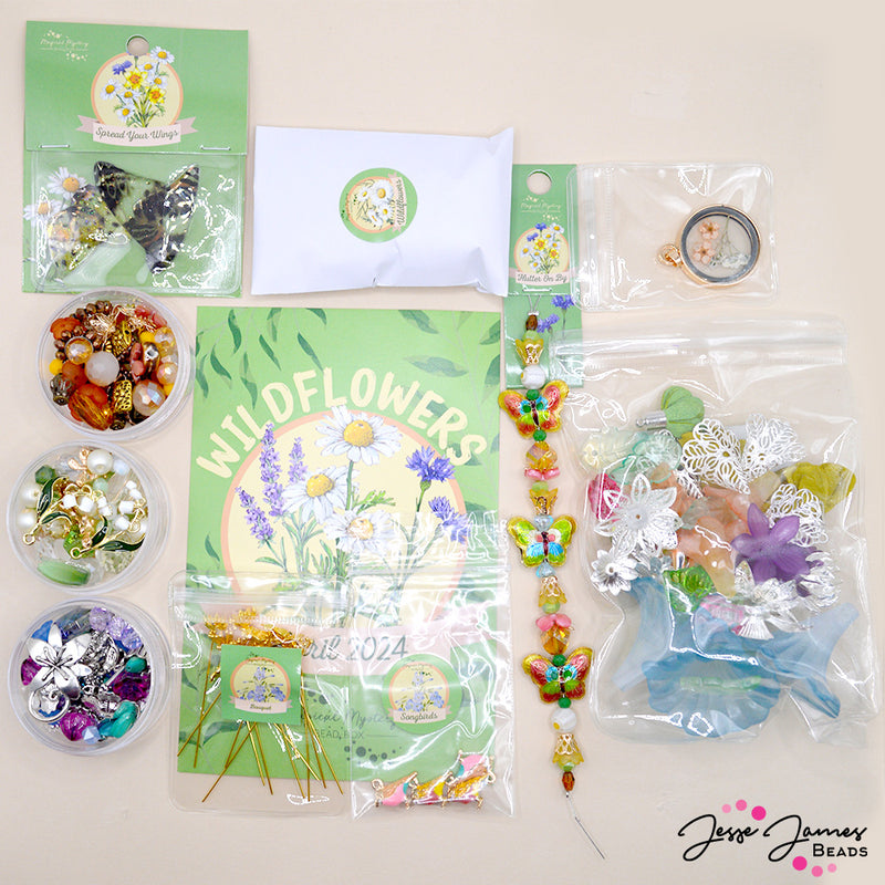 Wildflowers - April 2024 Magical Mystery Bead Box