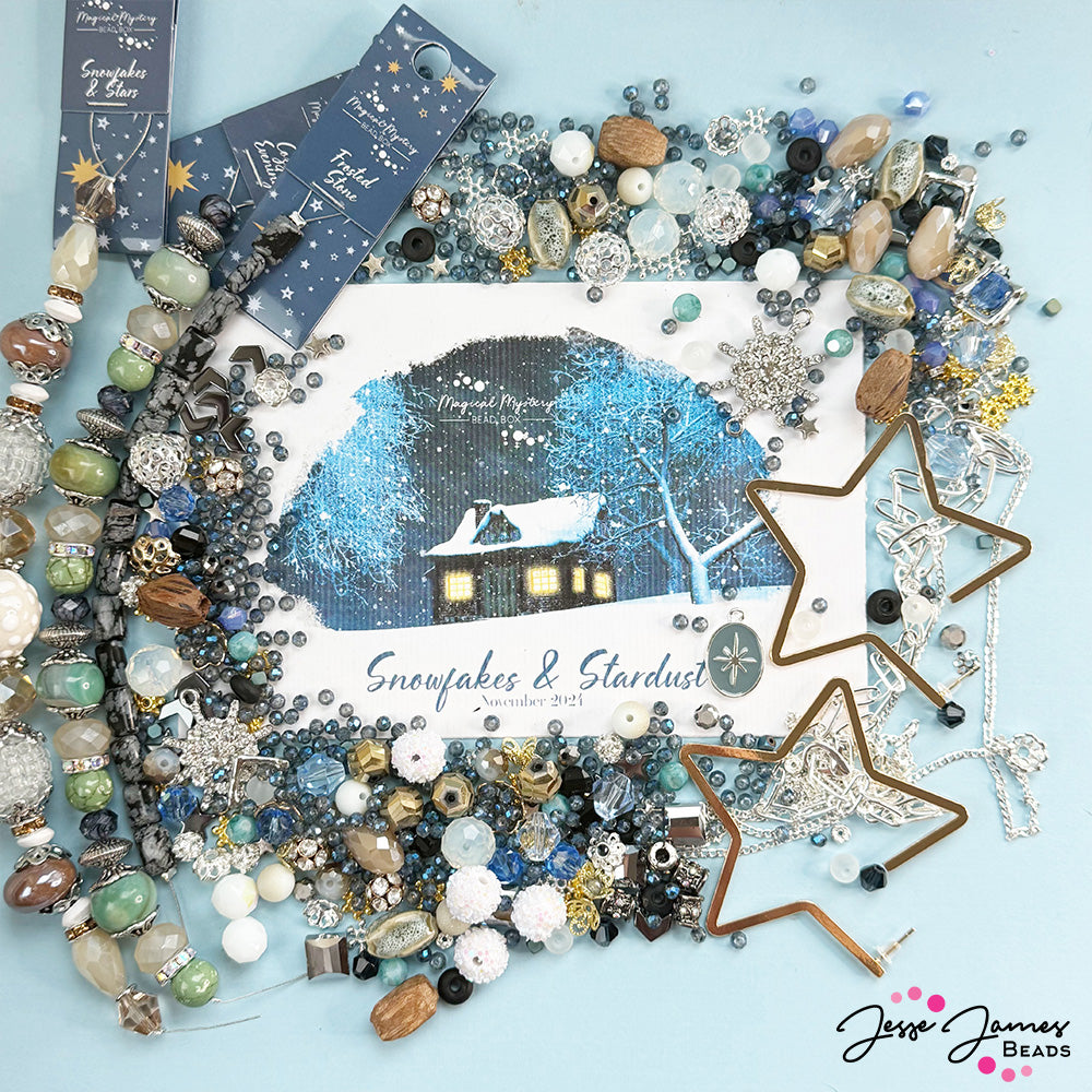 Snowflakes & Stardust - November 2024 Magical Mystery Bead Box