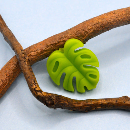 Leaf Silicone Focal Bead
