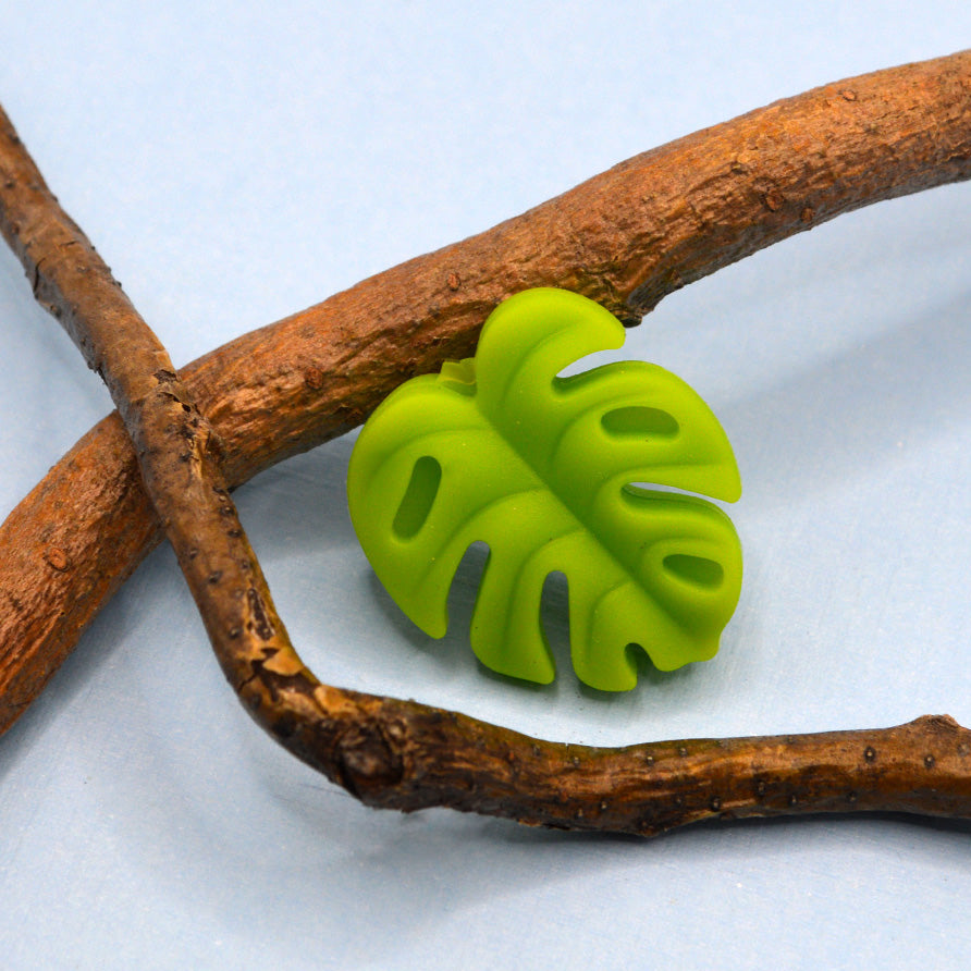 Leaf Silicone Focal Bead