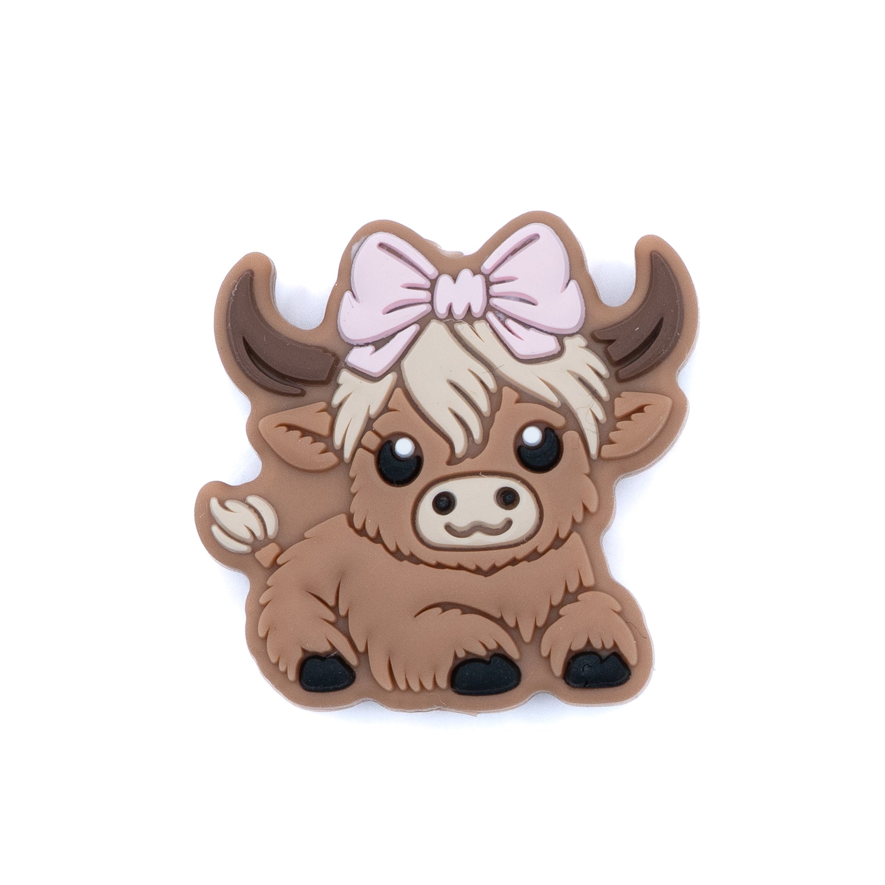 Moove Over Babe Cute Silicone Cow Focal Bead