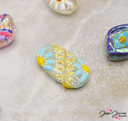 Morning Glory Resin Focal Bead