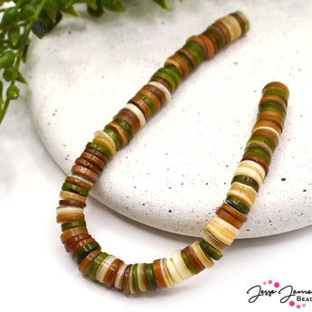 Ombré Bead Set in Earth Mother of Pearl Spacers
