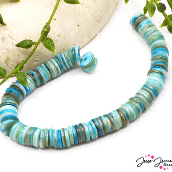Ombré Bead Set in Oceanic Mother of Pearl Spacers