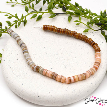 Ombré Bead Set in Peachy Mother of Pearl Spacers