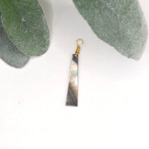 Natural Black Shell Pendant