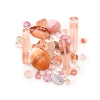 Mystery Czech Bead Mix in Pink