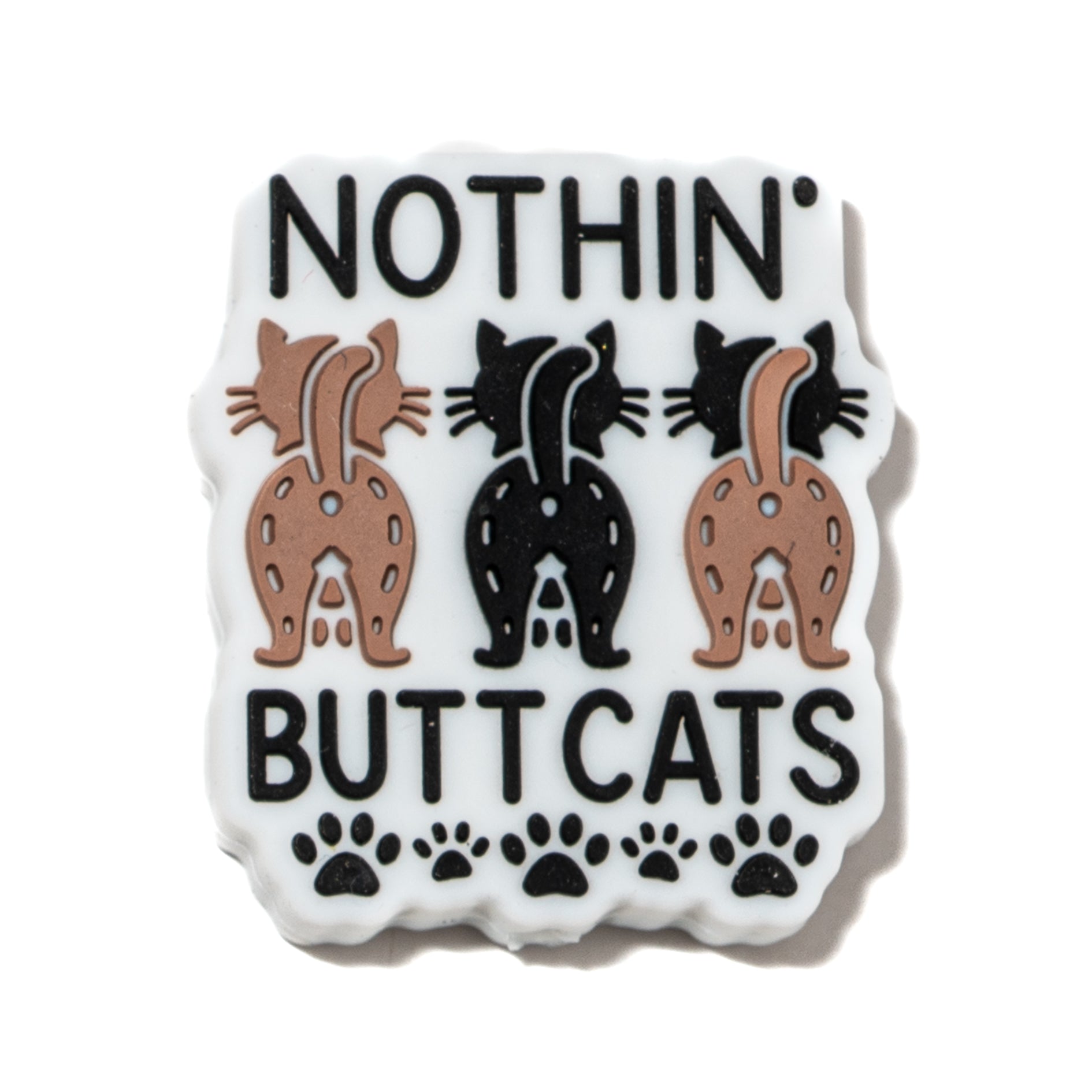 Nothing Butt Cats Silicone Focal Bead