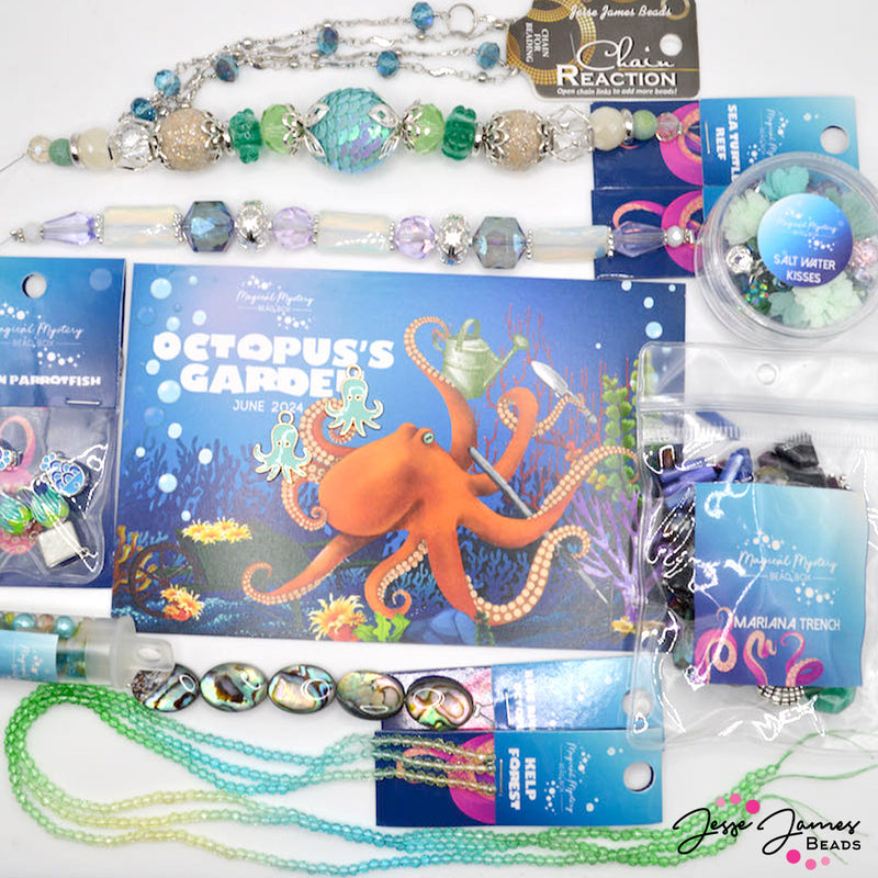 Octopus's Garden - June 2024 Magical Mystery Bead Box