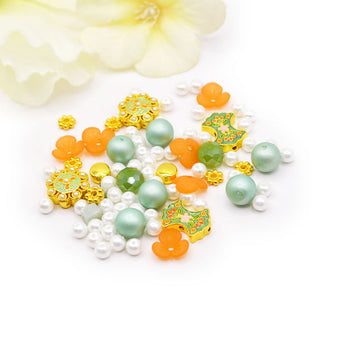 Mini Bead Mix in Orangery