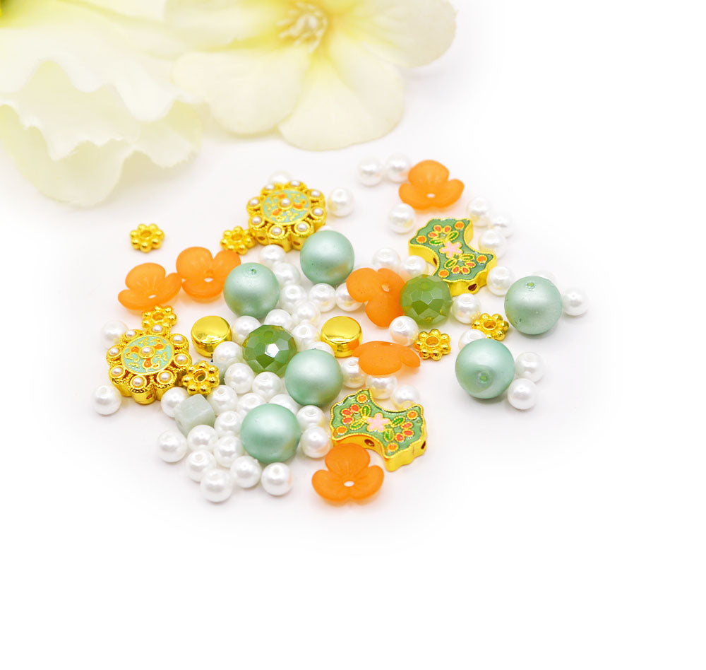 Mini Bead Mix in Orangery - Jesse James Beads