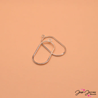 Oval Beadable Base in Silver