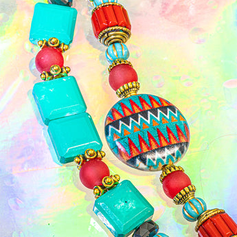 Ceramic Bead Strand Duo in Painted Nomad