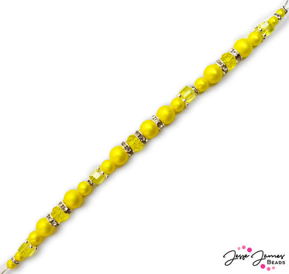 Pantone 2023 Pearl Bead Strand in Empire Yellow