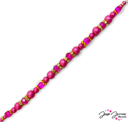 Pantone 2023 Pearl Bead Strand in Beetroot Purple