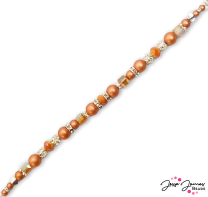 Pantone 2023 Pearl Bead Strand in Macchiato