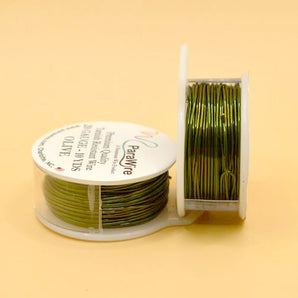 Parawire 20 Gauge Metallic Craft Wire in Olive