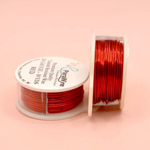 Parawire 20 Gauge Metallic Craft Wire in Red