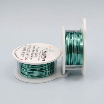 Parawire 20 Gauge Silver-Plated Craft Wire in Baby Blue