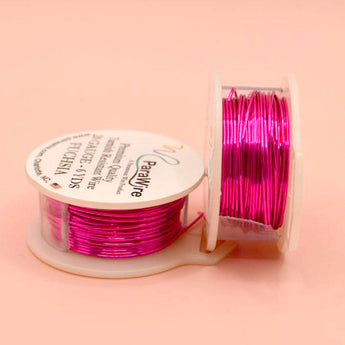 Parawire 20 Gauge Silver-Plated Craft Wire in Fuchsia
