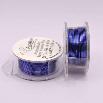 Parawire 20 Gauge Silver-Plated Craft Wire in Lavender