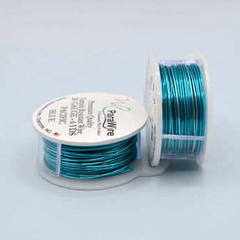 Parawire 20 Gauge Silver-Plated Craft Wire in Pacific Blue
