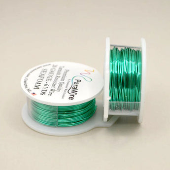 Parawire 20 Gauge Silver-Plated Craft Wire in Seafoam