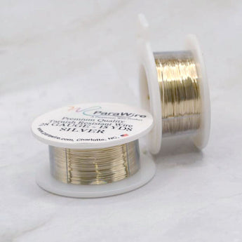 Parawire 28 Gauge Silver-Plated Craft Wire in Silver