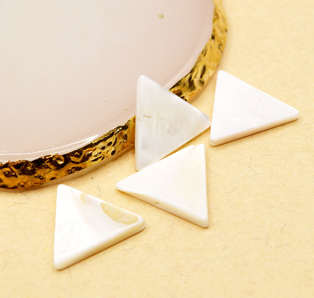 Triangular Bead Natural Freshwater Shell Triangle Beads - Jesse James Beads