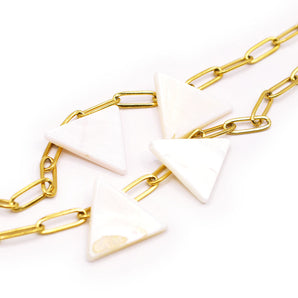 Natural Freshwater Shell Triangle Beads