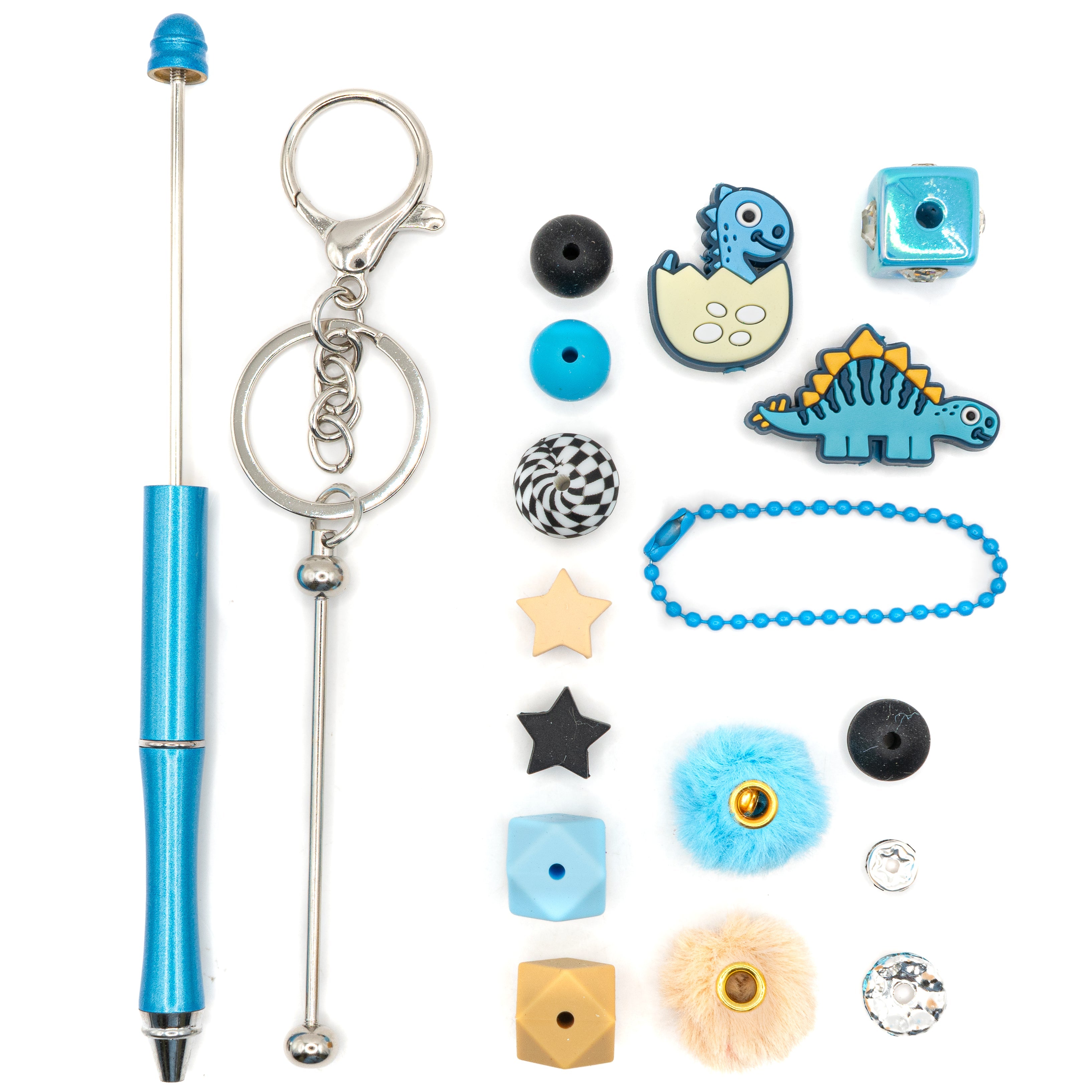 Pen & Keychain Kit in Baby Stego Blue