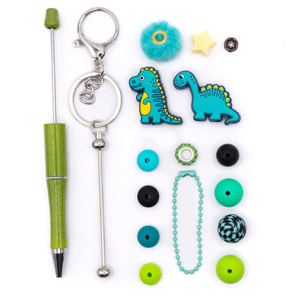 Pen & Keychain Kit in Tropical Green