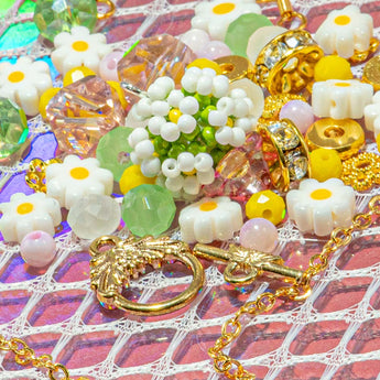 Bead Mix & Chain Bundle in Flower Crowns